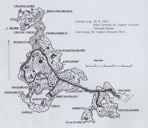 Grasslhöhe - Höhlenplan